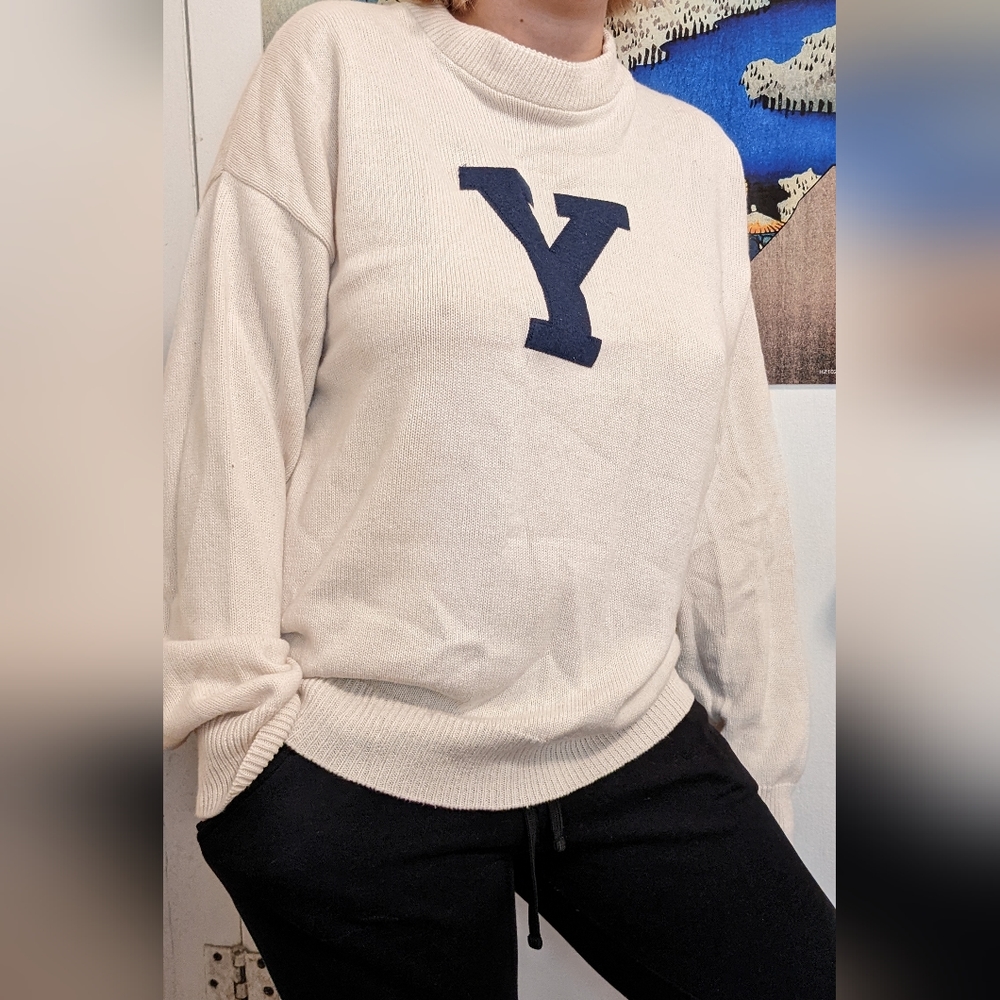 Yale campus sweater